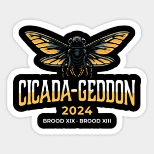 Cicada-Geddon 2024 Brood Xix Brood Xiii Cicadas Sticker